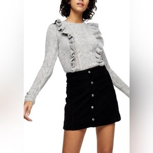 Topshop Size M Ruffle Sweater